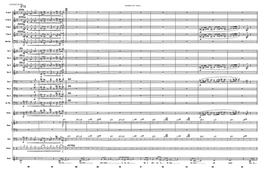 Whisper Not Jazz Ensemble scores gallery preview page 6