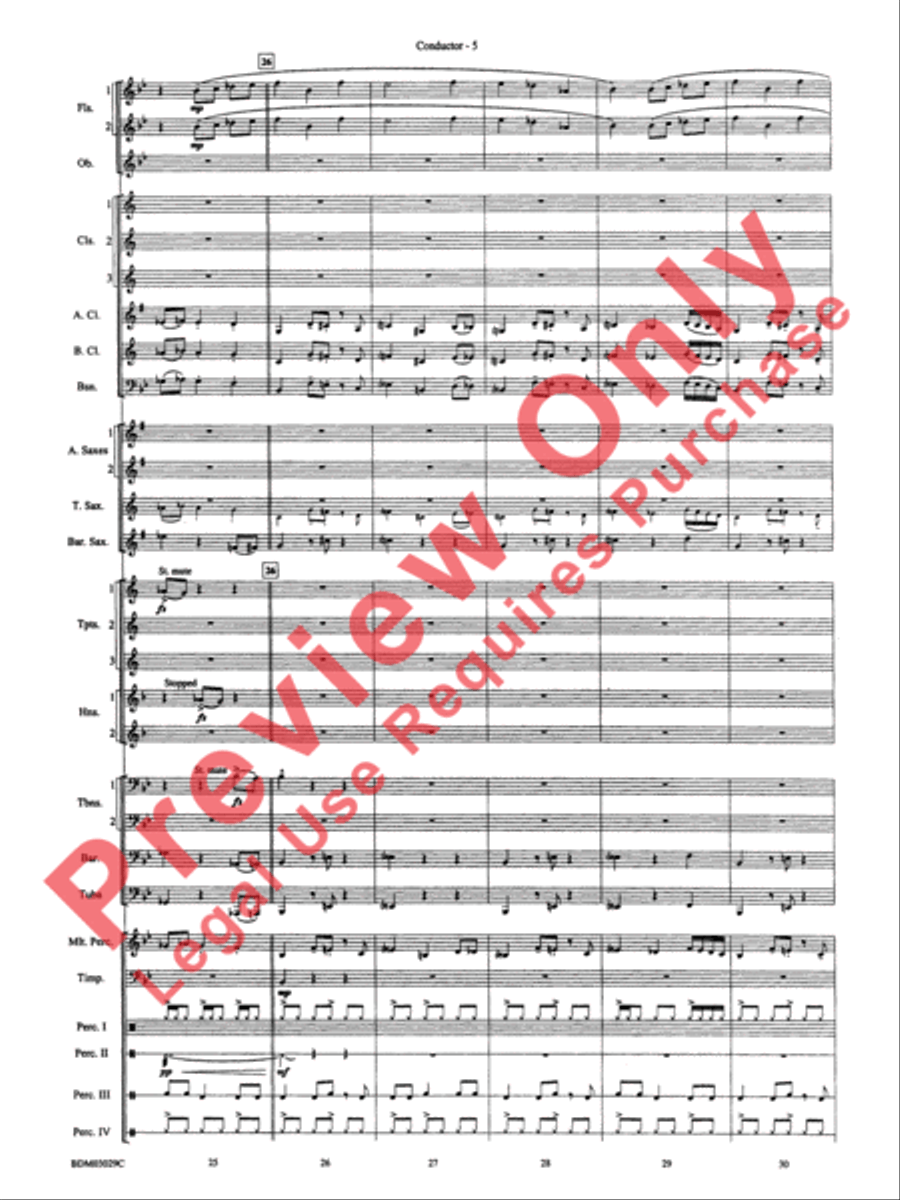 The Last Battle Concert Band scores gallery preview page 8