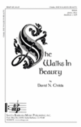 Book cover for She Walks in Beauty - SSAA Octavo
