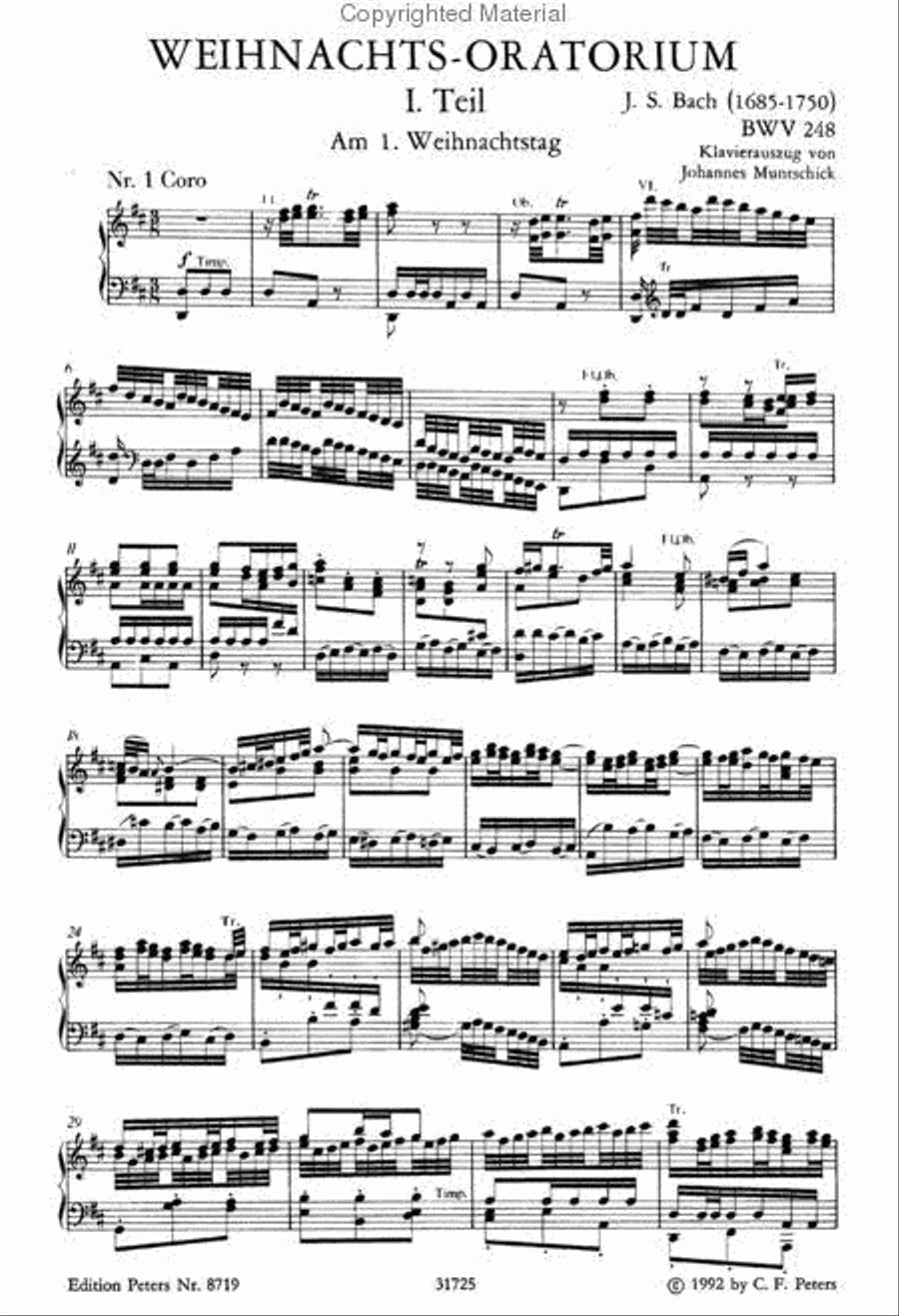 Christmas Oratorio 4-Part scores gallery preview page 4