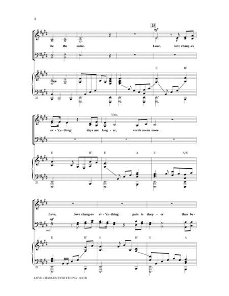 Love Changes Everything (from Aspects Of Love) (arr. Ed Lojeski)