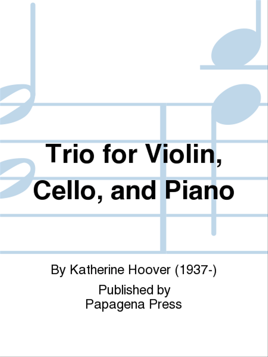 Trio for Violin, Cello, and Piano Piano Trio scores gallery preview page 1