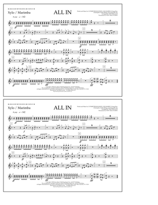 ALL IN (arr. Tom Wallace) - Xylophone/Marimba