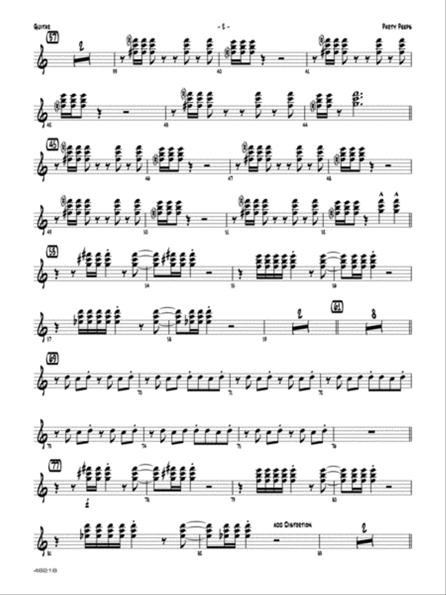 Party Peeps: Guitar Party Peeps: Guitar Jazz Ensemble scores gallery preview page 2