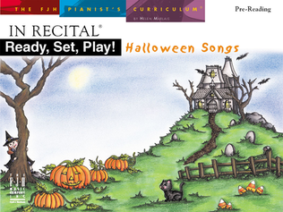 Book cover for In Recital Ready, Set, Play! Halloween Songs