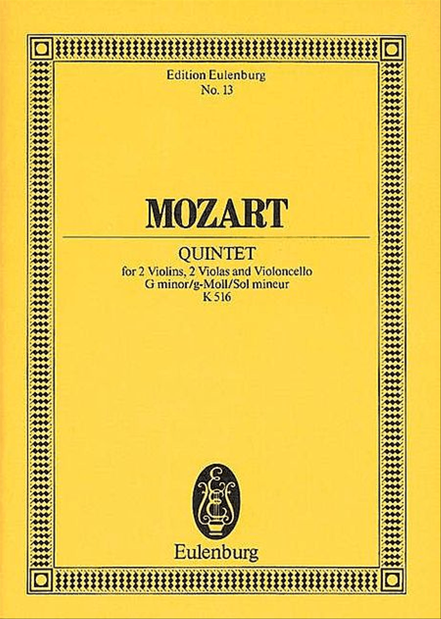 String Quintet in G minor, K. 516 String Quintet scores gallery preview page 1