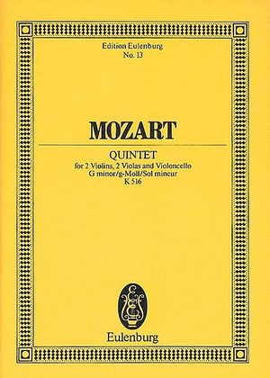 Book cover for String Quintet in G minor, K. 516