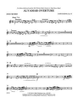 Alvamar Overture: 2nd B-flat Trumpet
