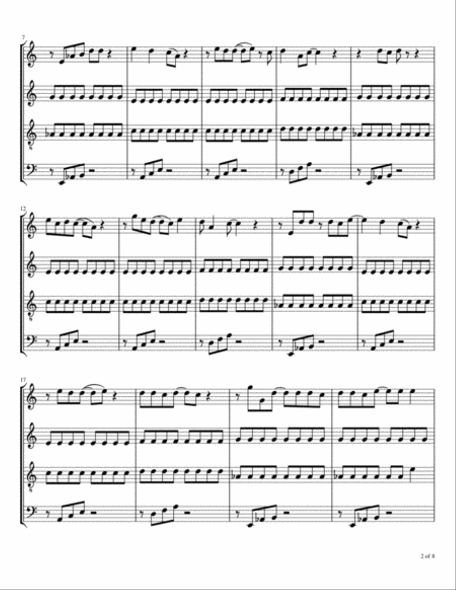 Abracadabra Woodwind Quartet scores gallery preview page 3