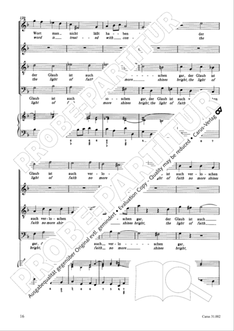 O God, from heaven look on us (Ach Gott, vom Himmel sieh darein) ATB scores gallery preview page 17
