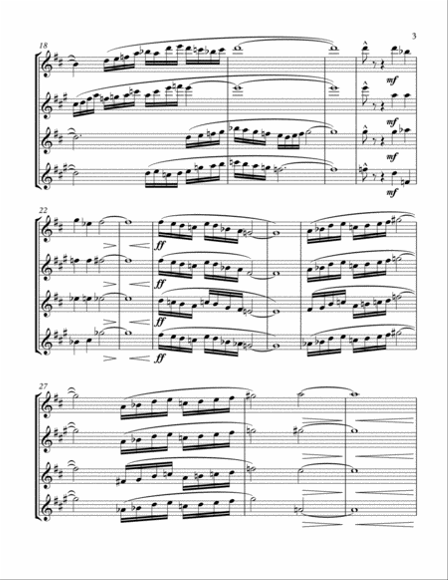 On the Shoulder of a Giant Woodwind Quartet scores gallery preview page 4