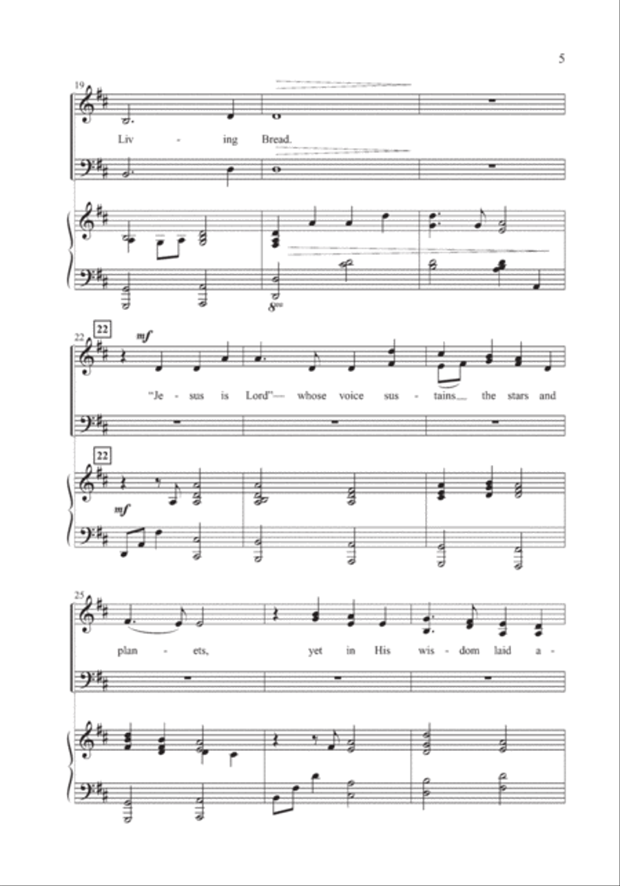 Jesus Is Lord Jesus Is Lord 4-Part scores gallery preview page 4