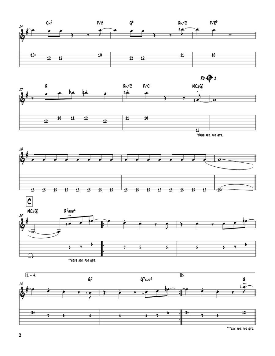 Birdland Birdland Electric Guitar scores gallery preview page 2