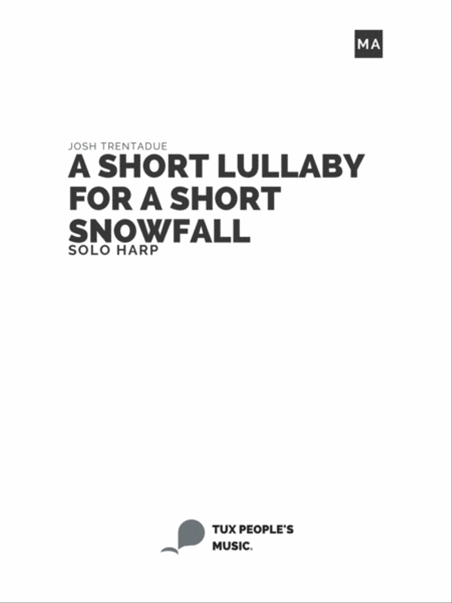 A short lullaby for a short snowfall Pedal Harp scores gallery preview page 2