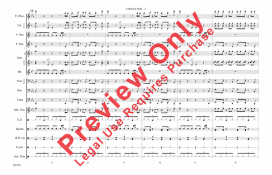 Uptown Funk Uptown Funk Marching Band scores gallery preview page 4
