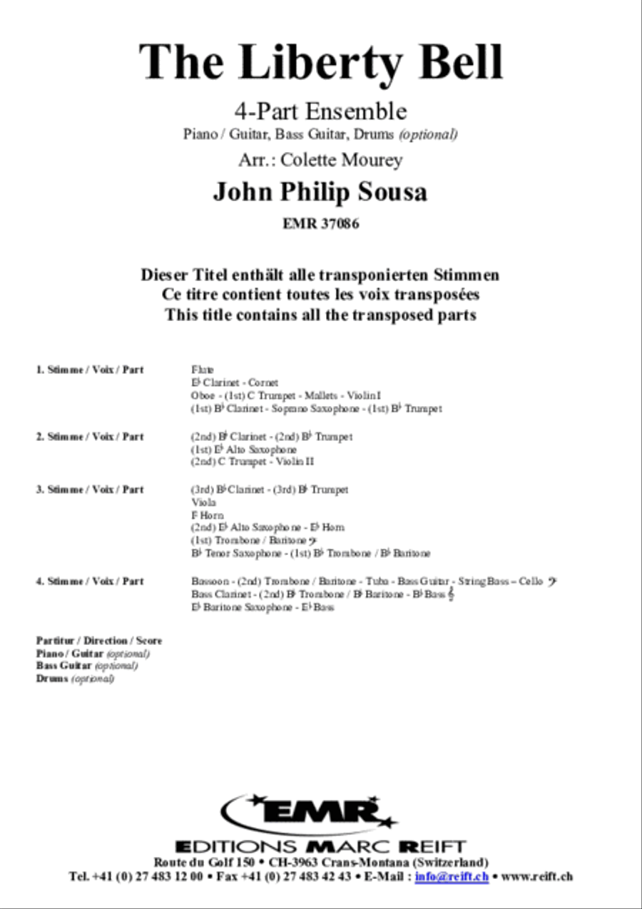 The Liberty Bell Concert Band scores gallery preview page 2