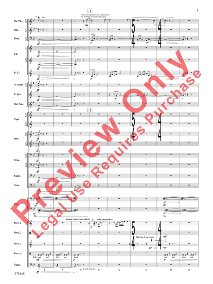 Poor Wayfaring Stranger Concert Band scores gallery preview page 4
