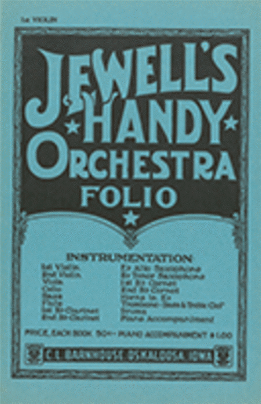 Jewell's Handy Orchestra Folio Flute scores gallery preview page 1