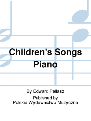 Book cover for Children's Songs Piano