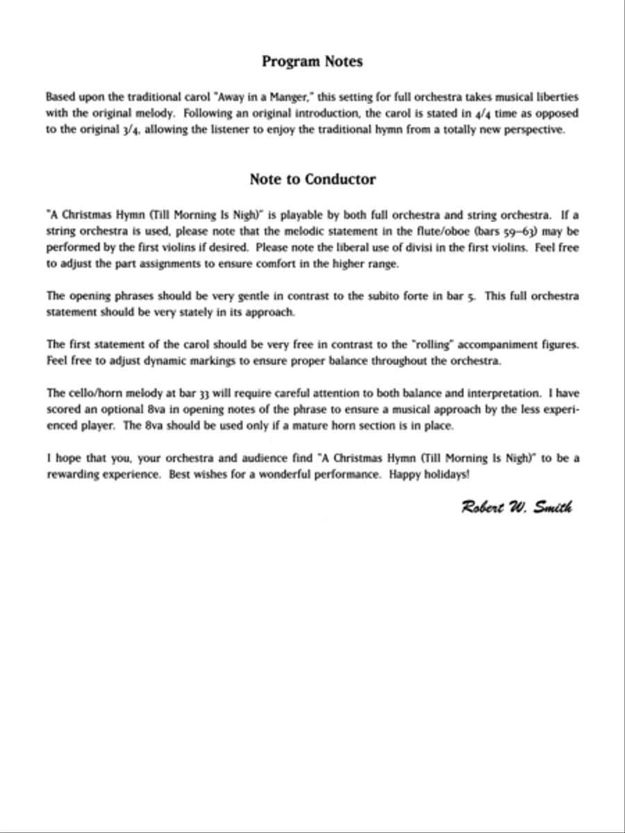 A Christmas Hymn Full Orchestra scores gallery preview page 3