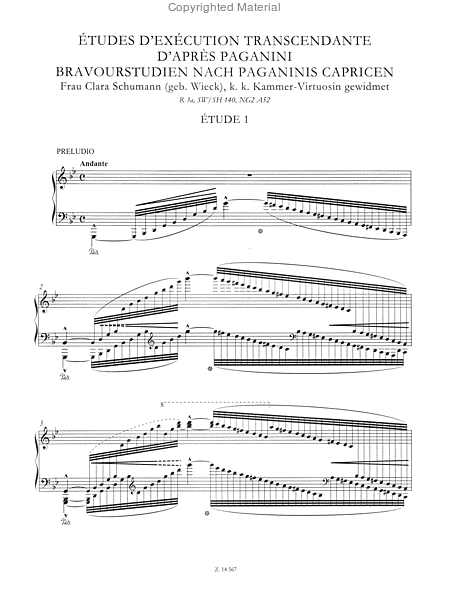 Etudes D'Execution Transcendante D'Apres Paganini