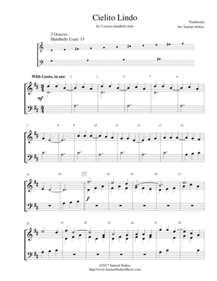 Cielito Lindo - for 2-octave handbell choir