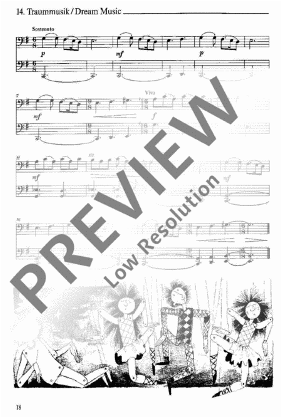 15 easy Duets Cello scores gallery preview page 17