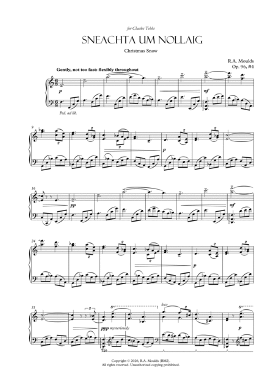 Sneachta um Nollaig (from From the Madhouse, Op. 96, 2020) Piano Solo scores gallery preview page 5