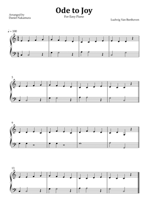 Ode to Joy (Easy Piano)
