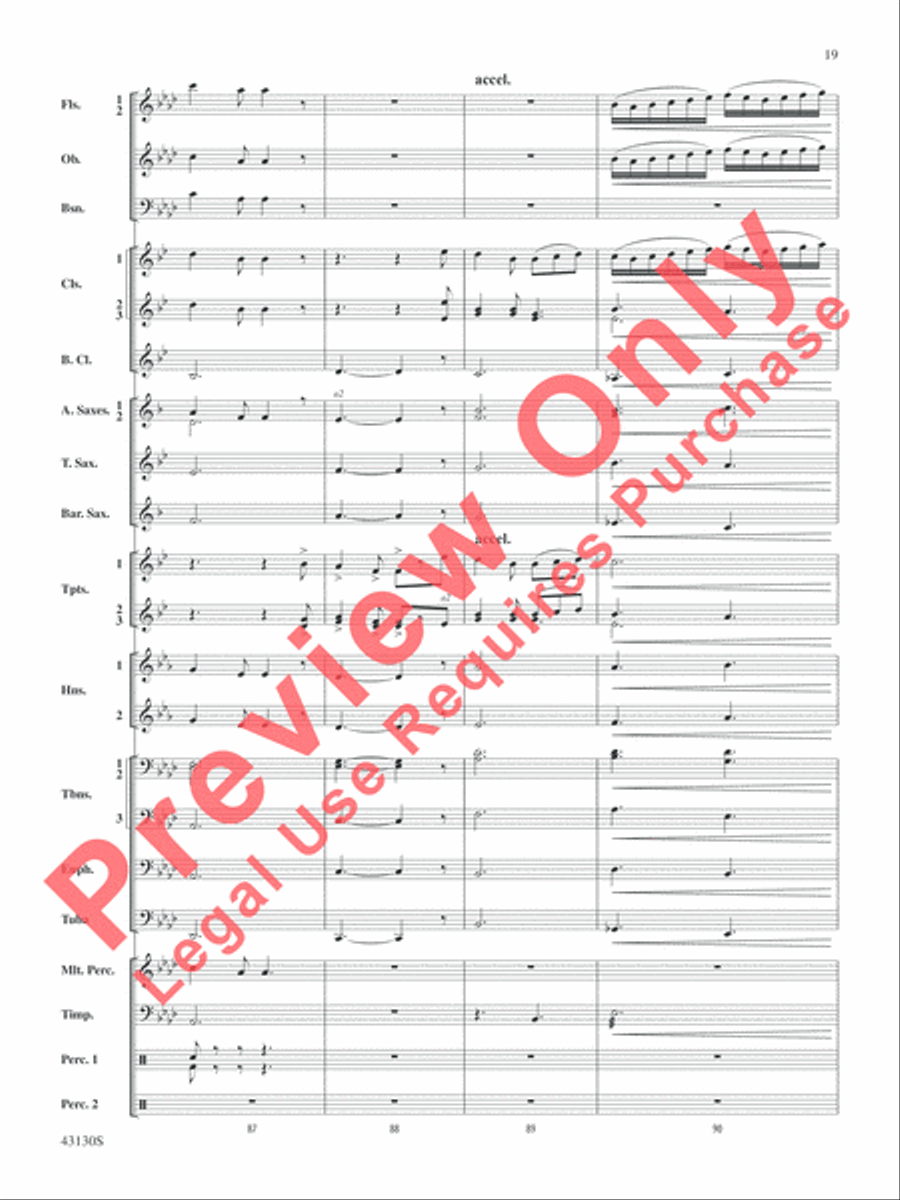 And All the Bells on Earth Shall Ring Concert Band scores gallery preview page 20