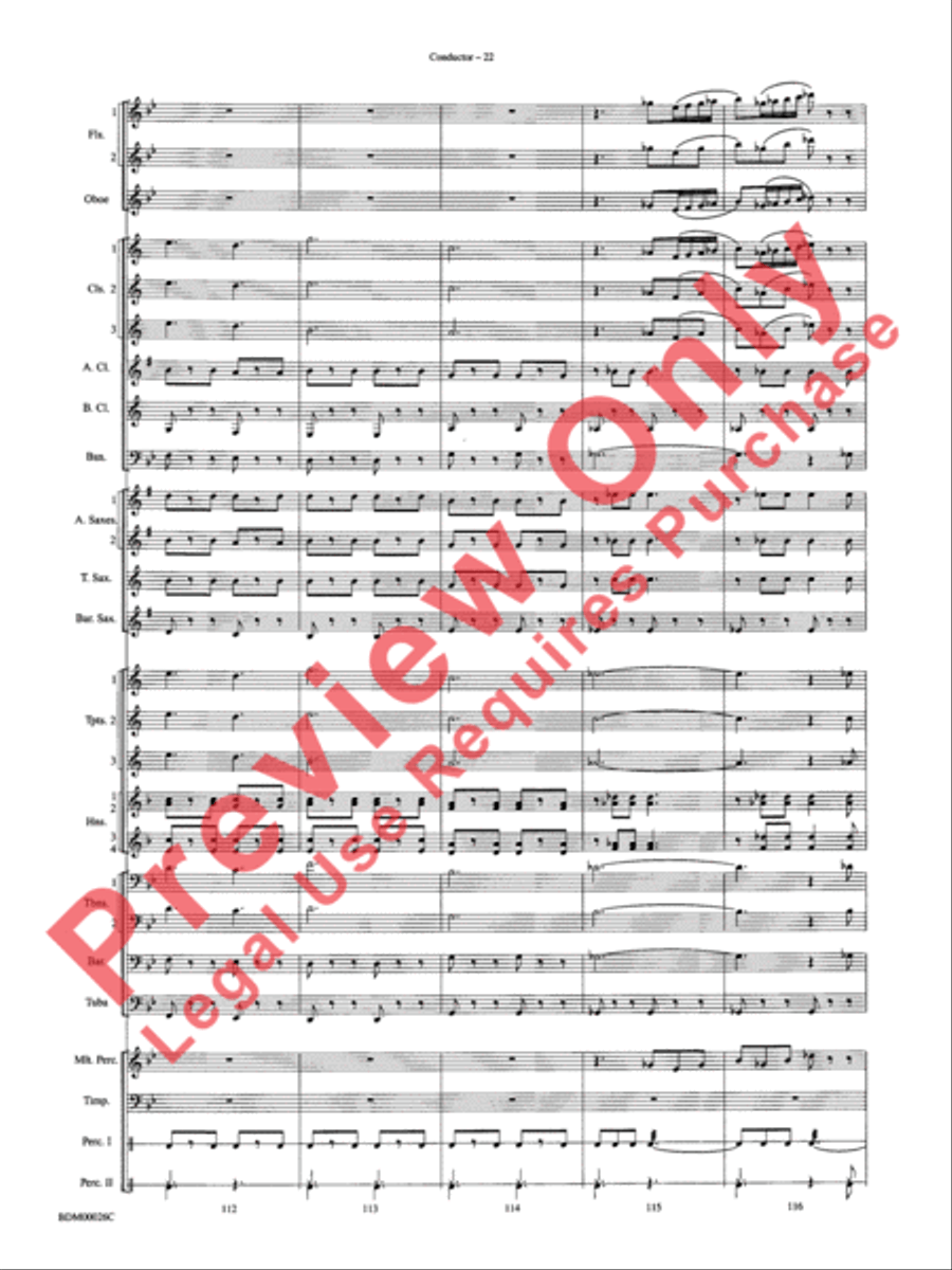 Wings and Shield Wings and Shield Concert Band scores gallery preview page 25