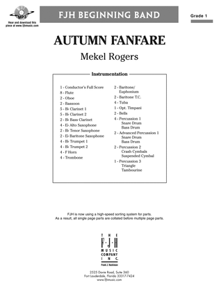 Autumn Fanfare: Score