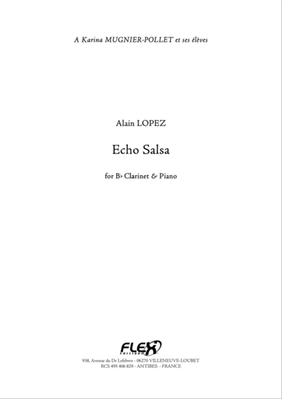 Echo Salsa Echo Salsa B-Flat Clarinet scores gallery preview page 1
