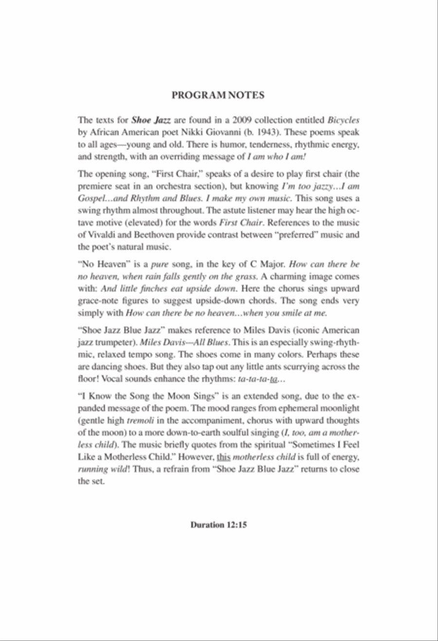 Shoe Jazz Shoe Jazz 2-Part scores gallery preview page 3
