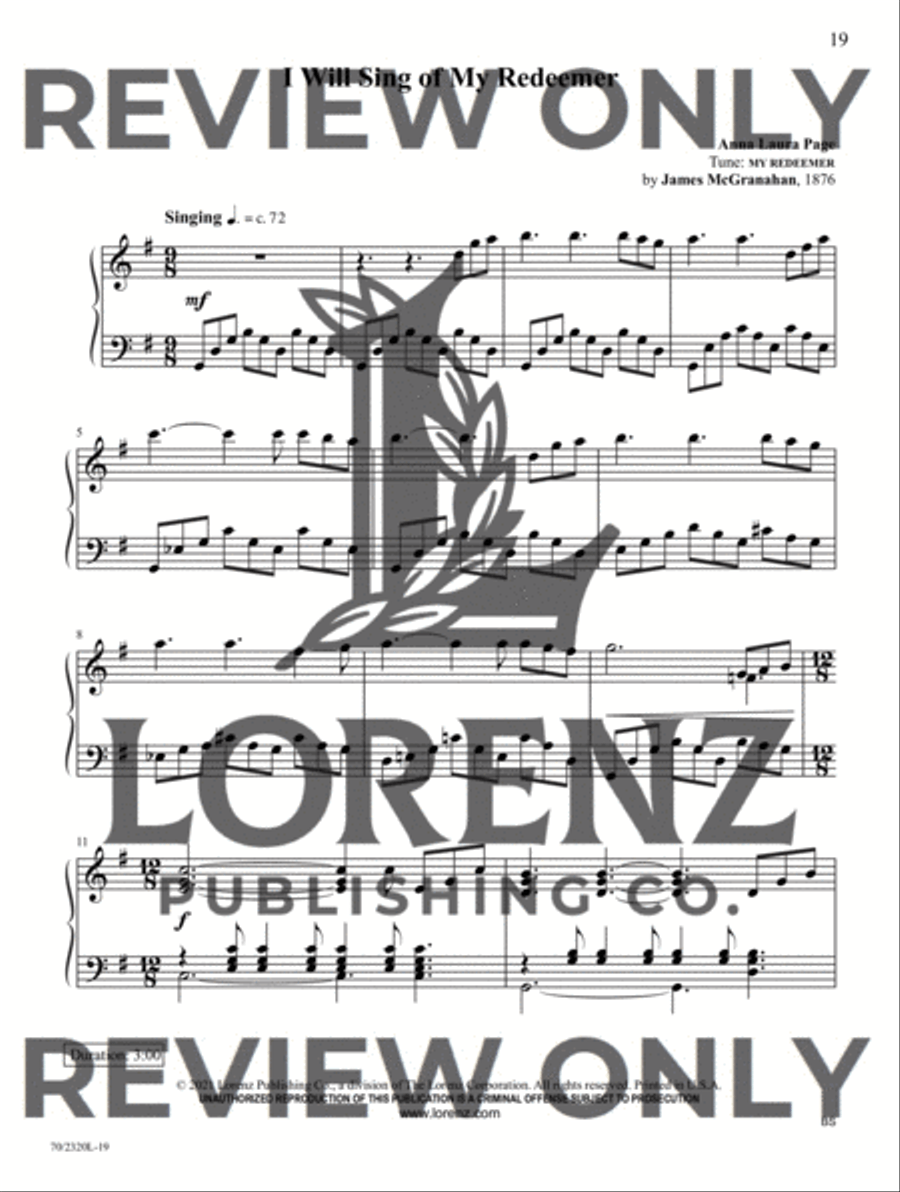 Songs of Prayer and Hopefulness Piano Solo scores gallery preview page 10