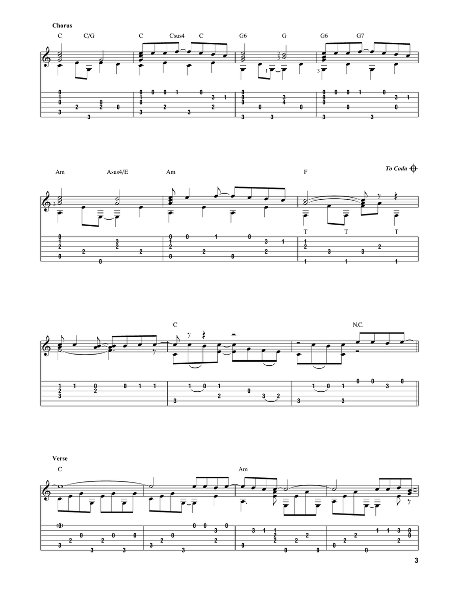 Photograph Acoustic Guitar scores gallery preview page 3