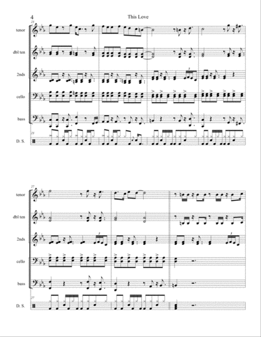 This Love Percussion Ensemble scores gallery preview page 4