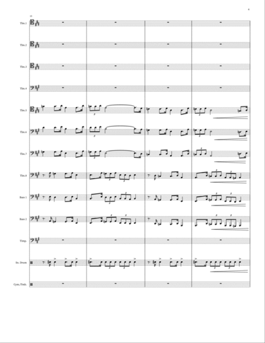 Parade Of The Charioteers Small Ensemble scores gallery preview page 4