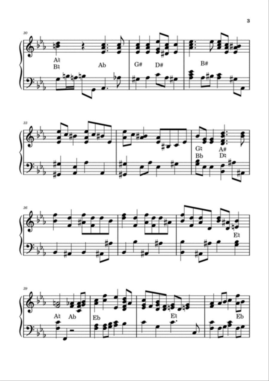 Sing Joyfully unto God Pedal Harp scores gallery preview page 3