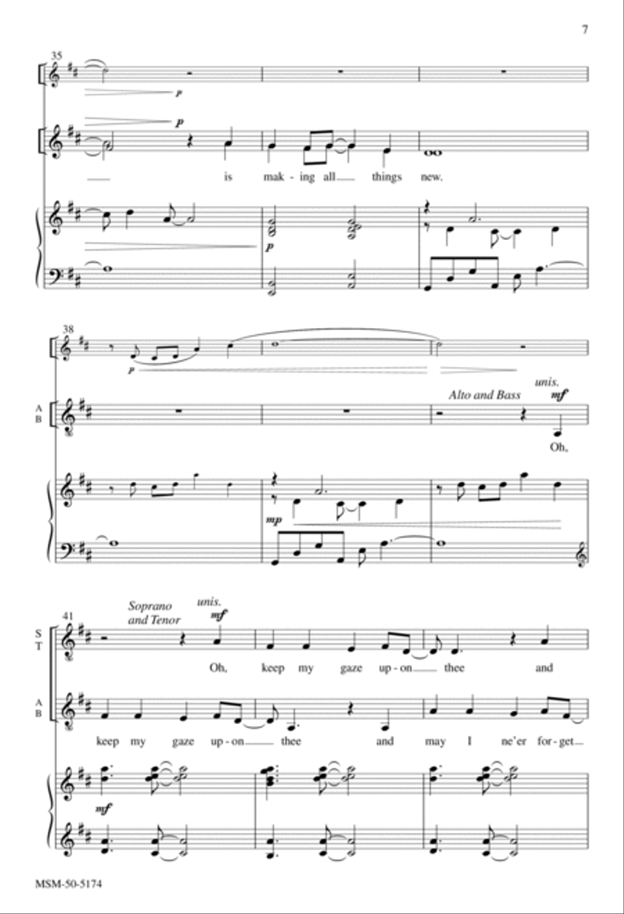 When Christmas Morn Is Dawning 4-Part scores gallery preview page 6