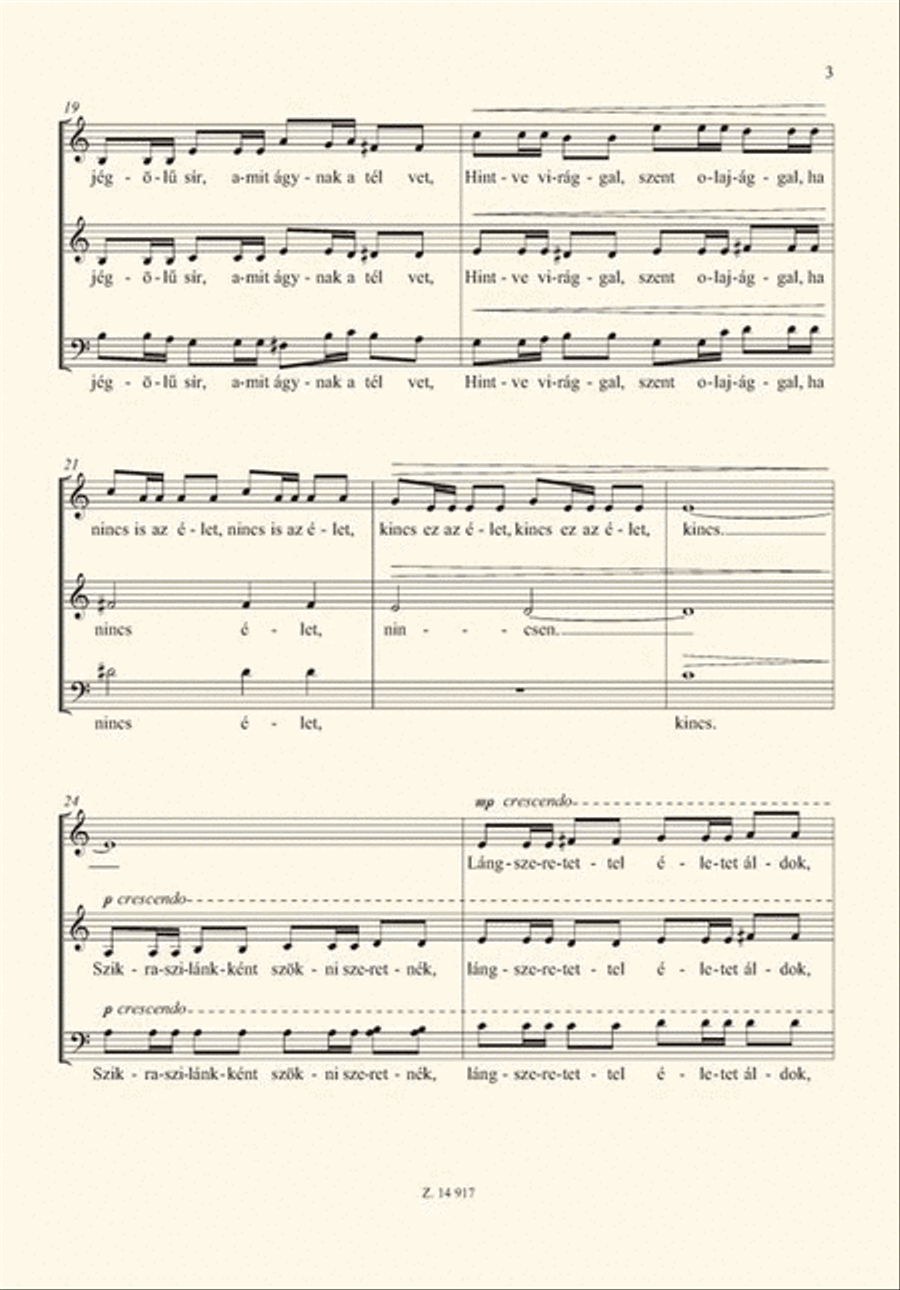 Lángok Lángok Mixed Choir scores gallery preview page 2