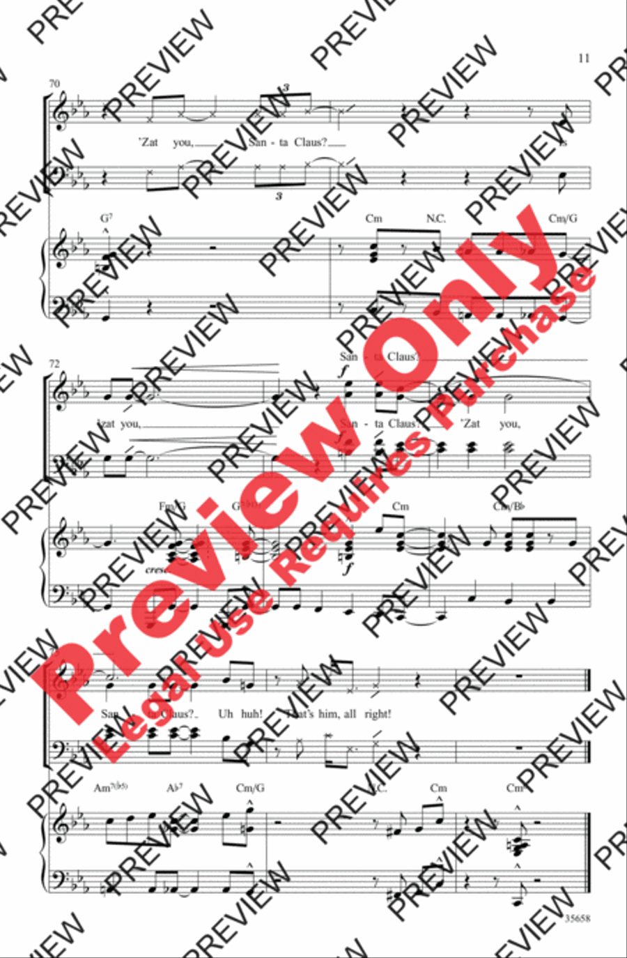 'Zat You, Santa Claus? 'Zat You, Santa Claus? 4-Part scores gallery preview page 11