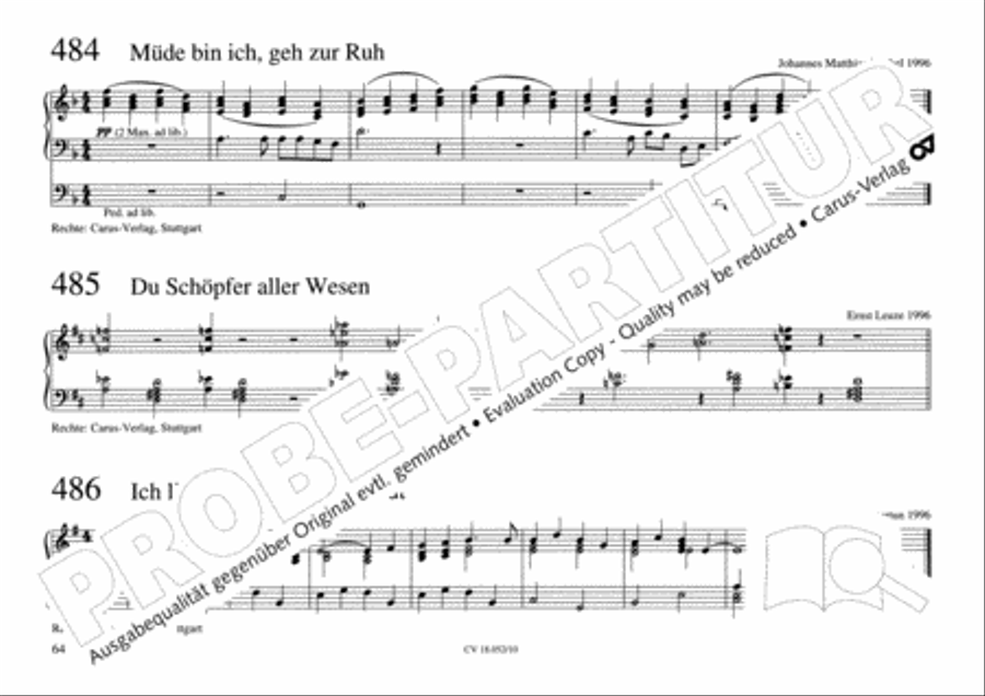 Esslinger Orgelbuch, Bd I-III