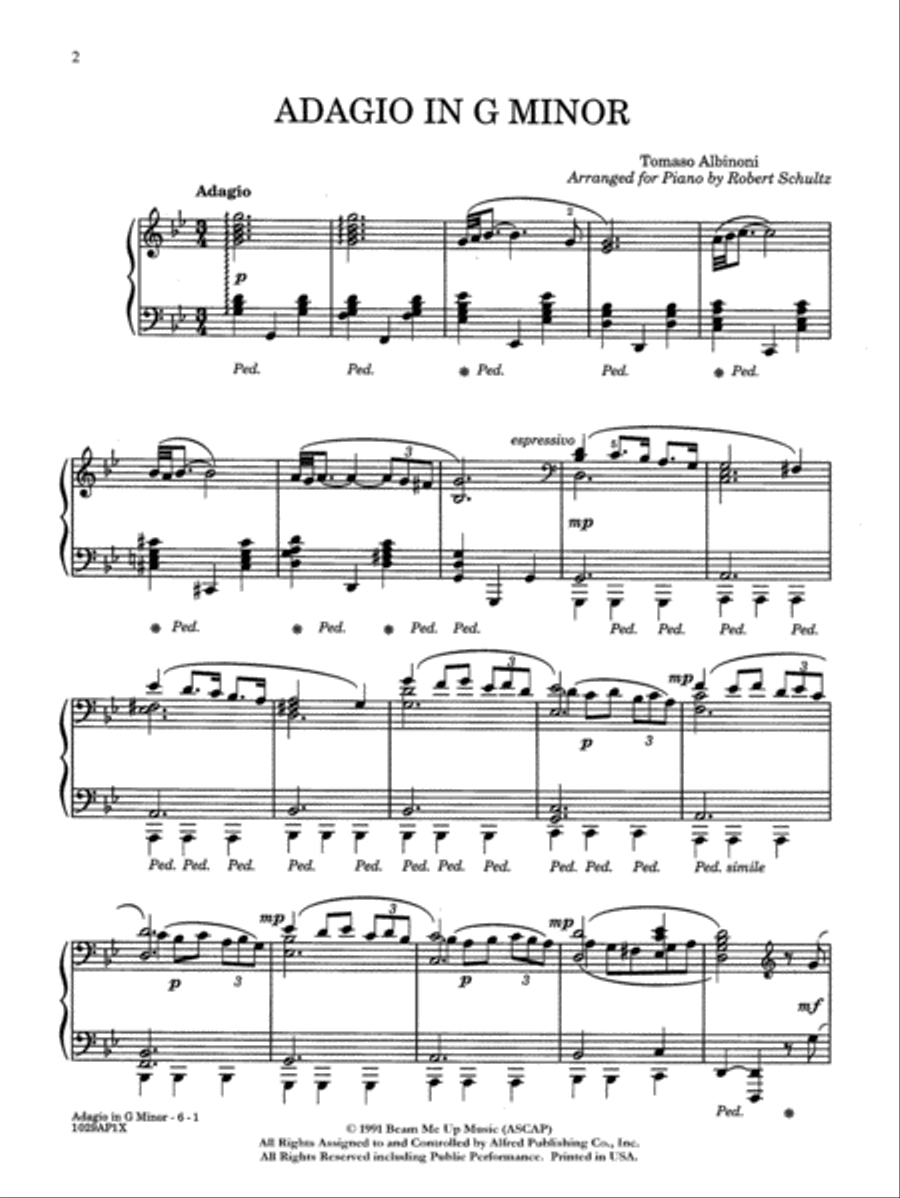 Adagio (In G Minor) Small Ensemble scores gallery preview page 4