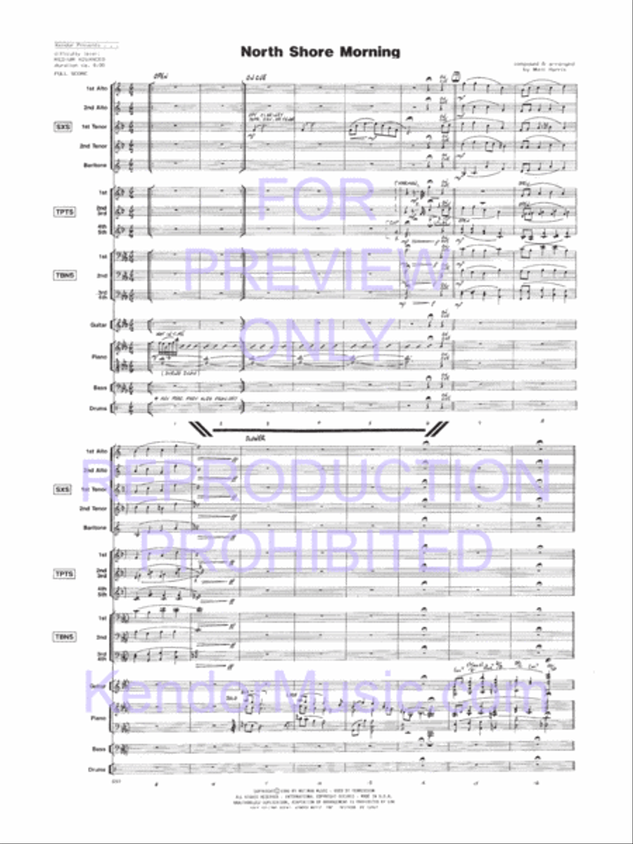 North Shore Morning Jazz Ensemble scores gallery preview page 2