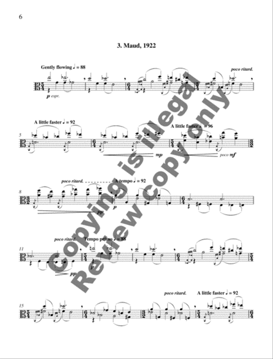Varley Suite Viola Solo scores gallery preview page 5