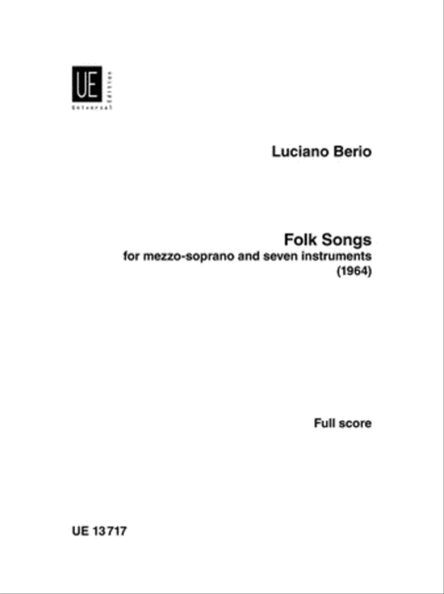 Folk Songs, F.S