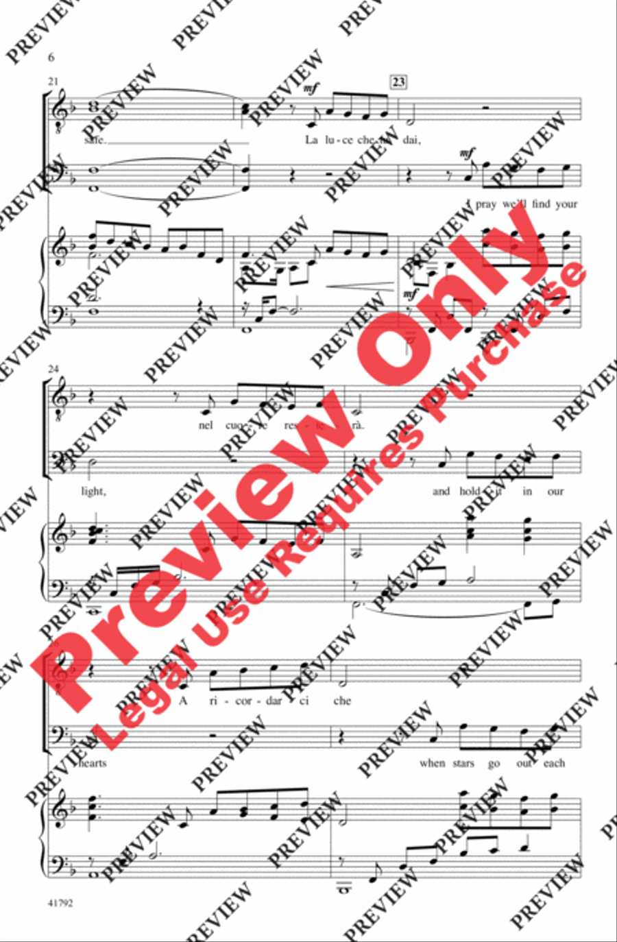 The Prayer The Prayer Men's Choir scores gallery preview page 17