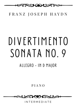 Book cover for Haydn - Allegro from Divertimento (Sonata no. 9) in D Major - Intermediate