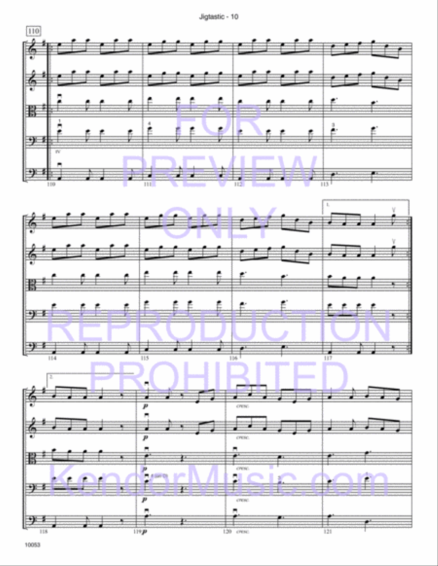 Jigtastic Jigtastic String Orchestra scores gallery preview page 11